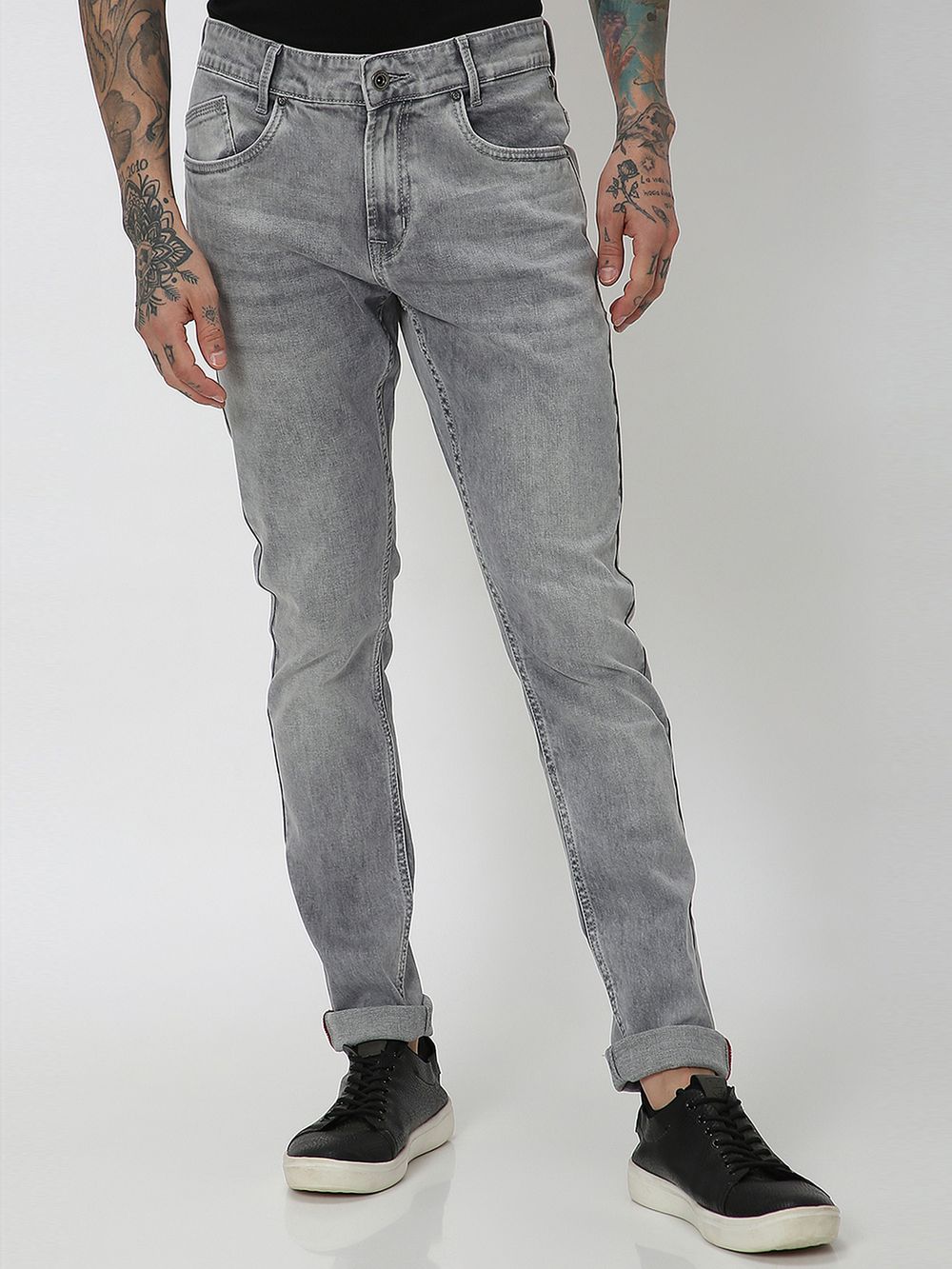 Grey Skinny Fit Originals Stretch Jeans