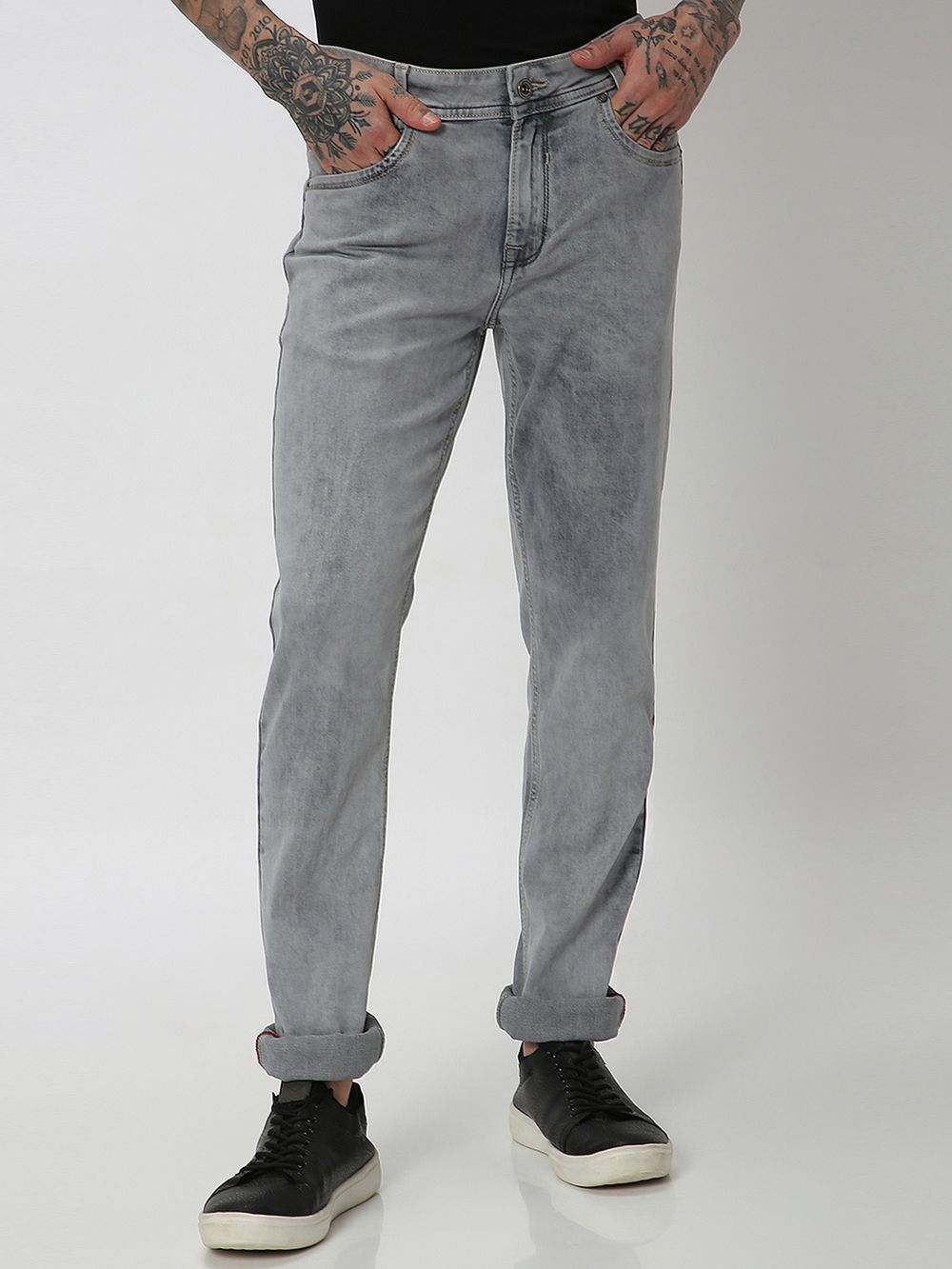 Light Grey Super Slim Fit Originals Stretch Jeans