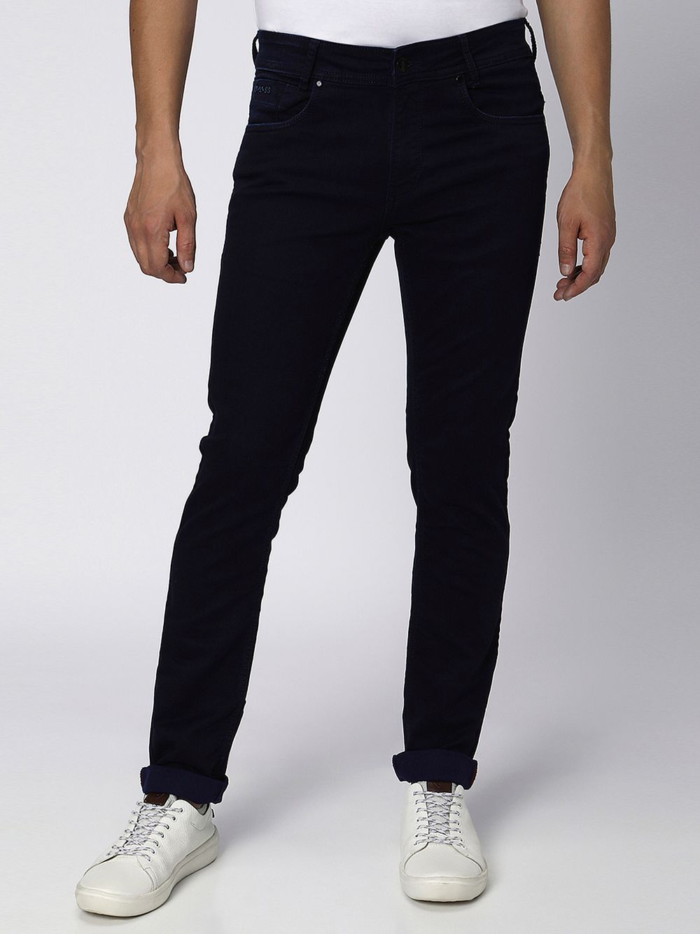 Black Super Slim Fit Distressed Stretch Jeans