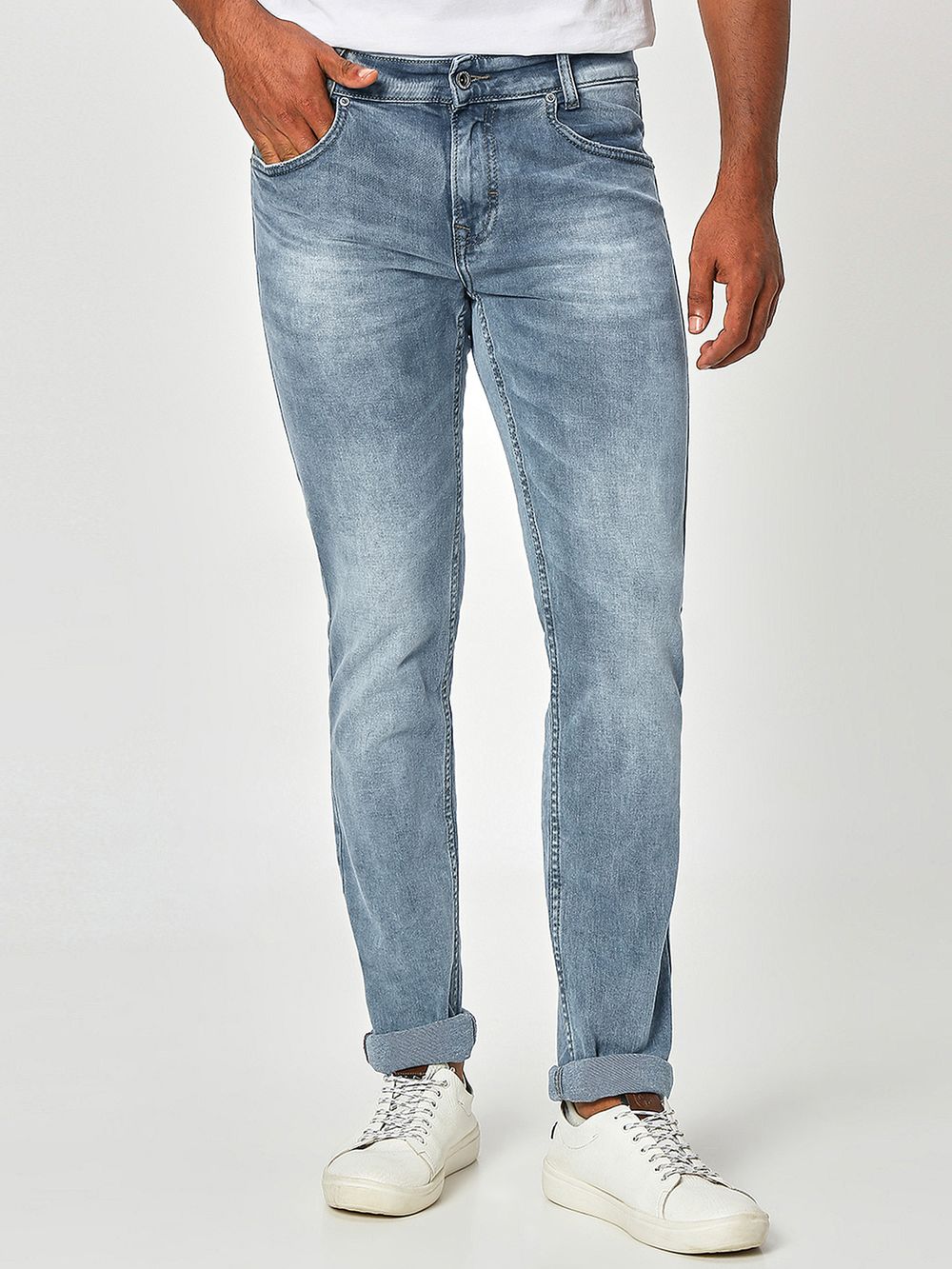 Grey Super Slim Fit Originals Stretch Jeans