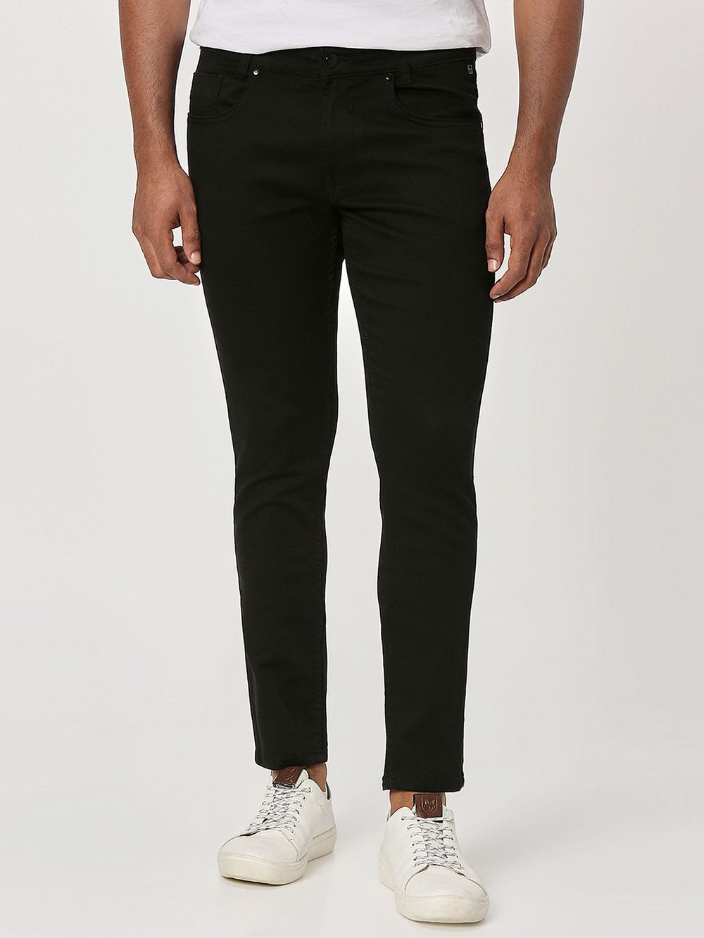 Jet Black Ankle Length Originals Stretch Jeans