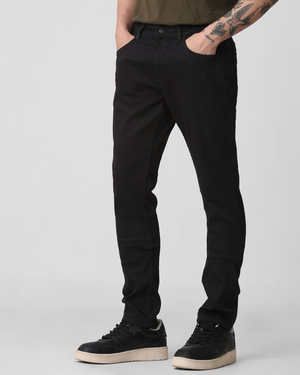 Jet Black Skinny Fit Jeans