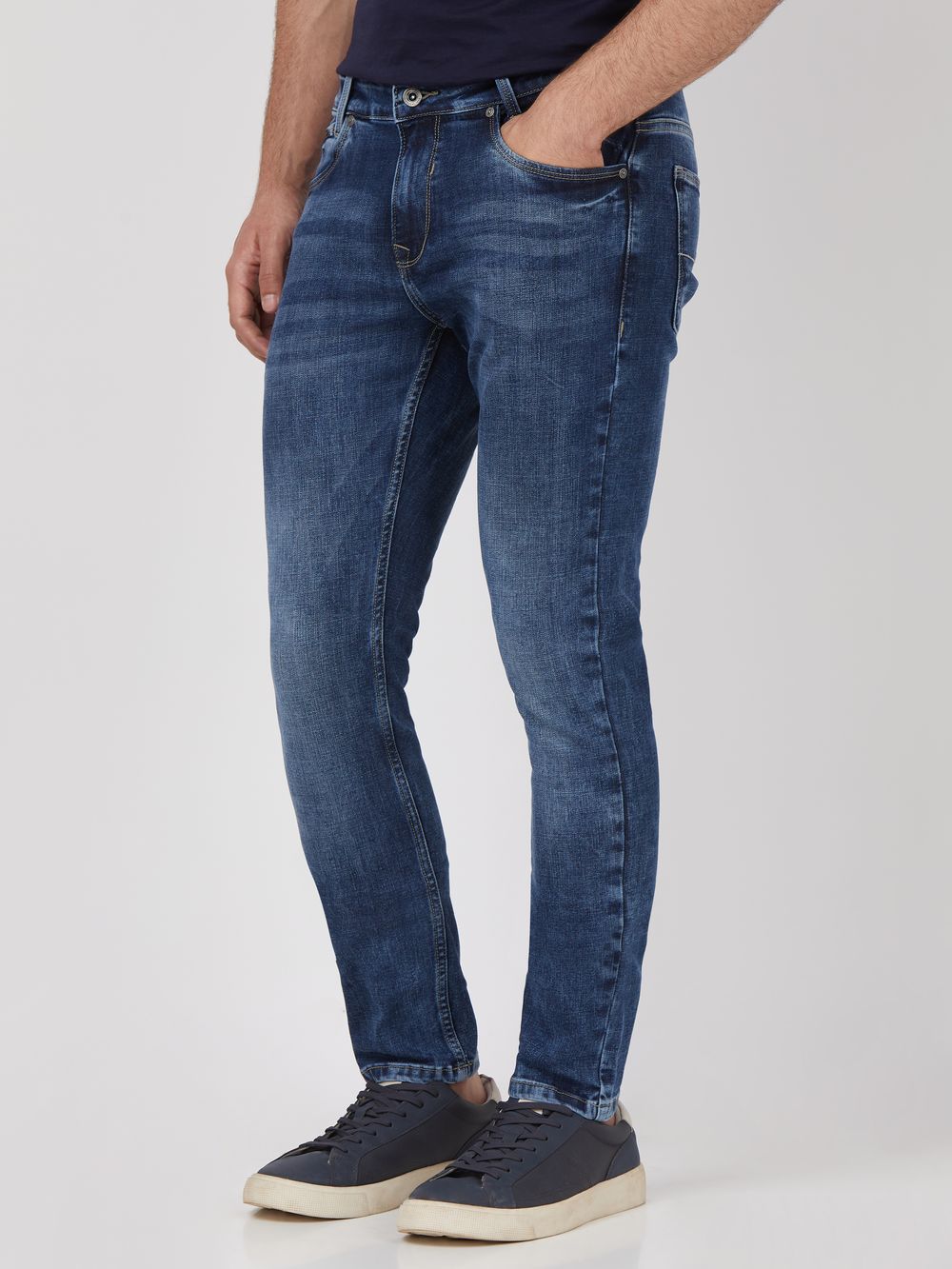 Blue Black Skinny Fit Originals Stretch Jeans