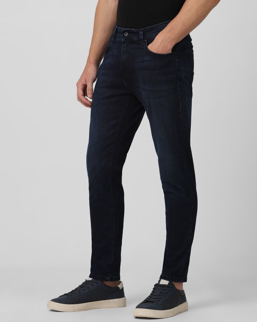 Blue Black Ankle Length Originals Stretch Jeans