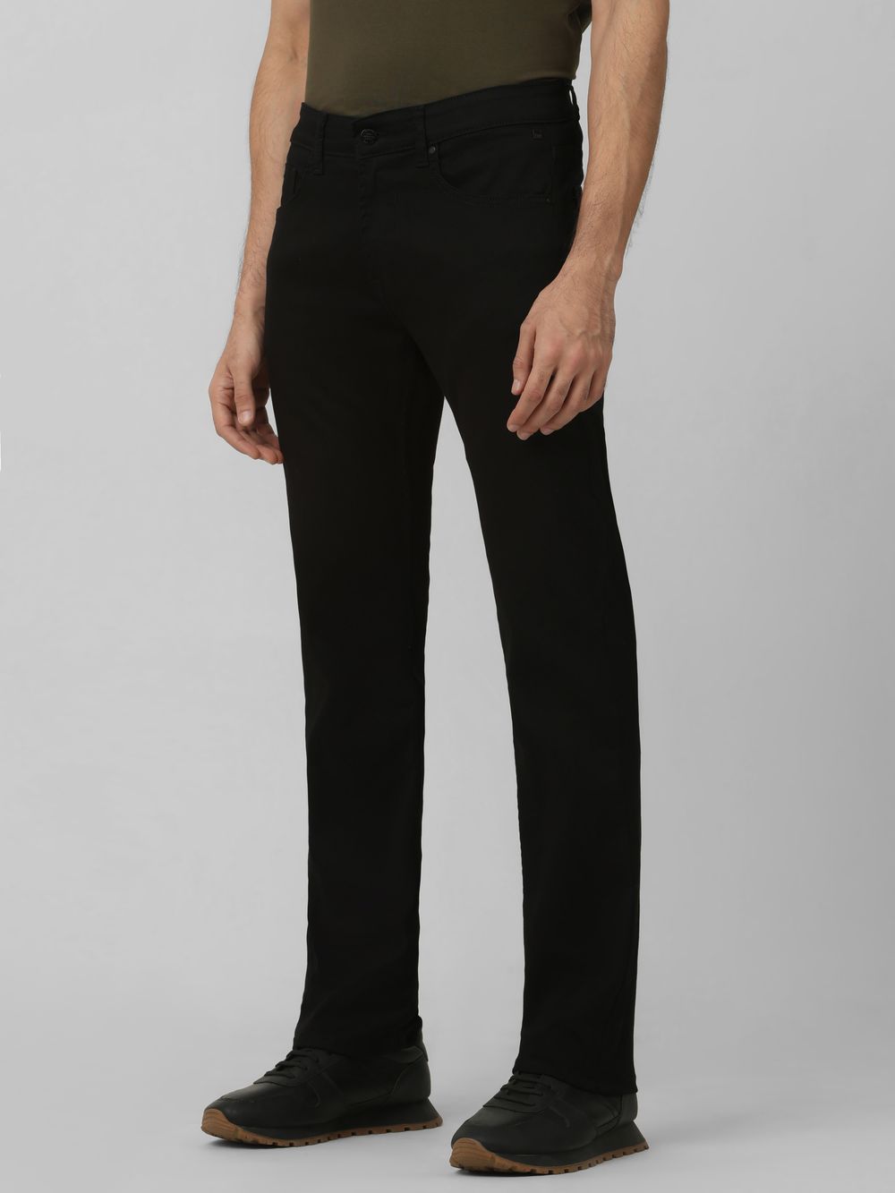 Jet Black Relaxed Straight Fit Originals Stretch Jeans