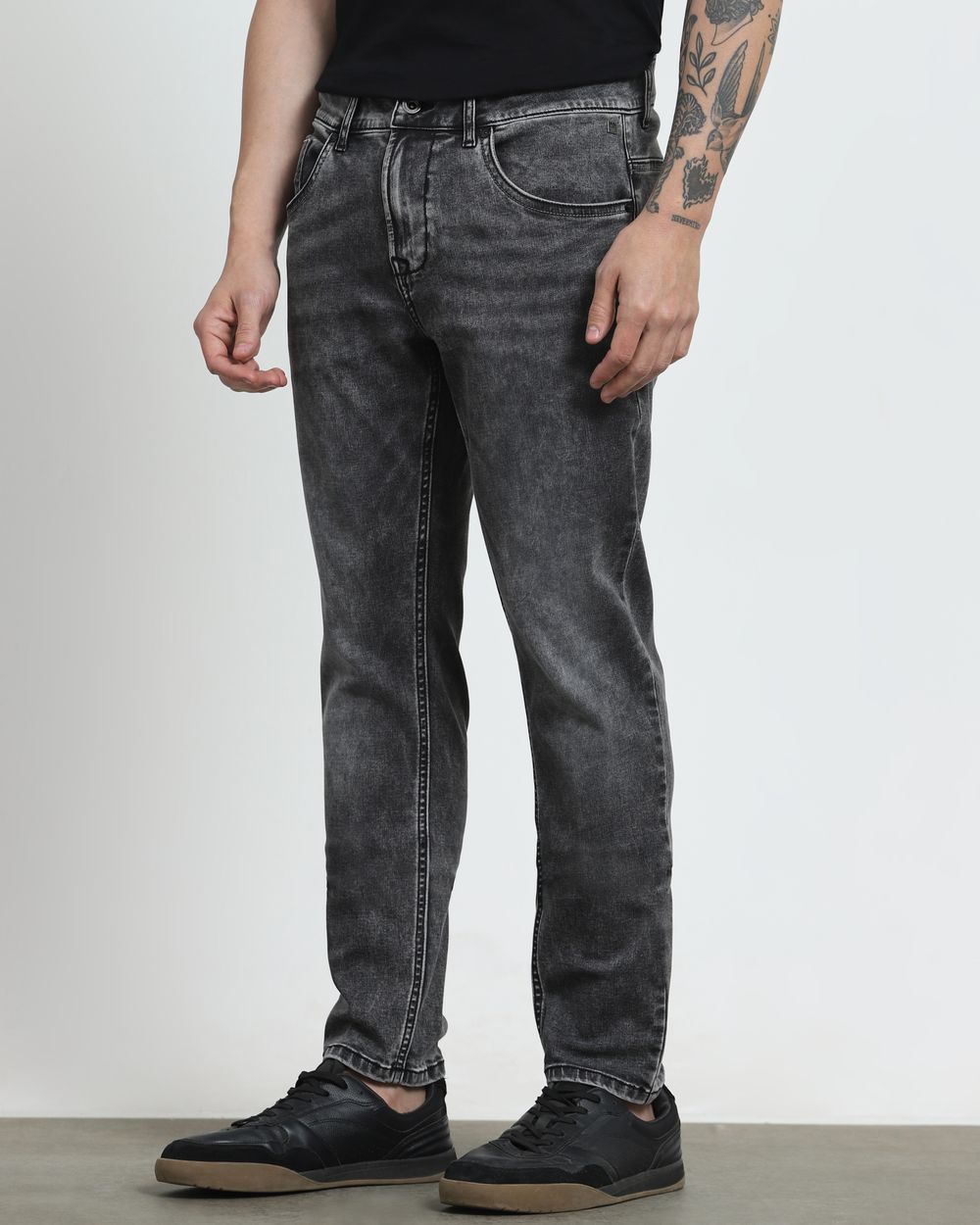 Charcoal Skinny Fit Jeans
