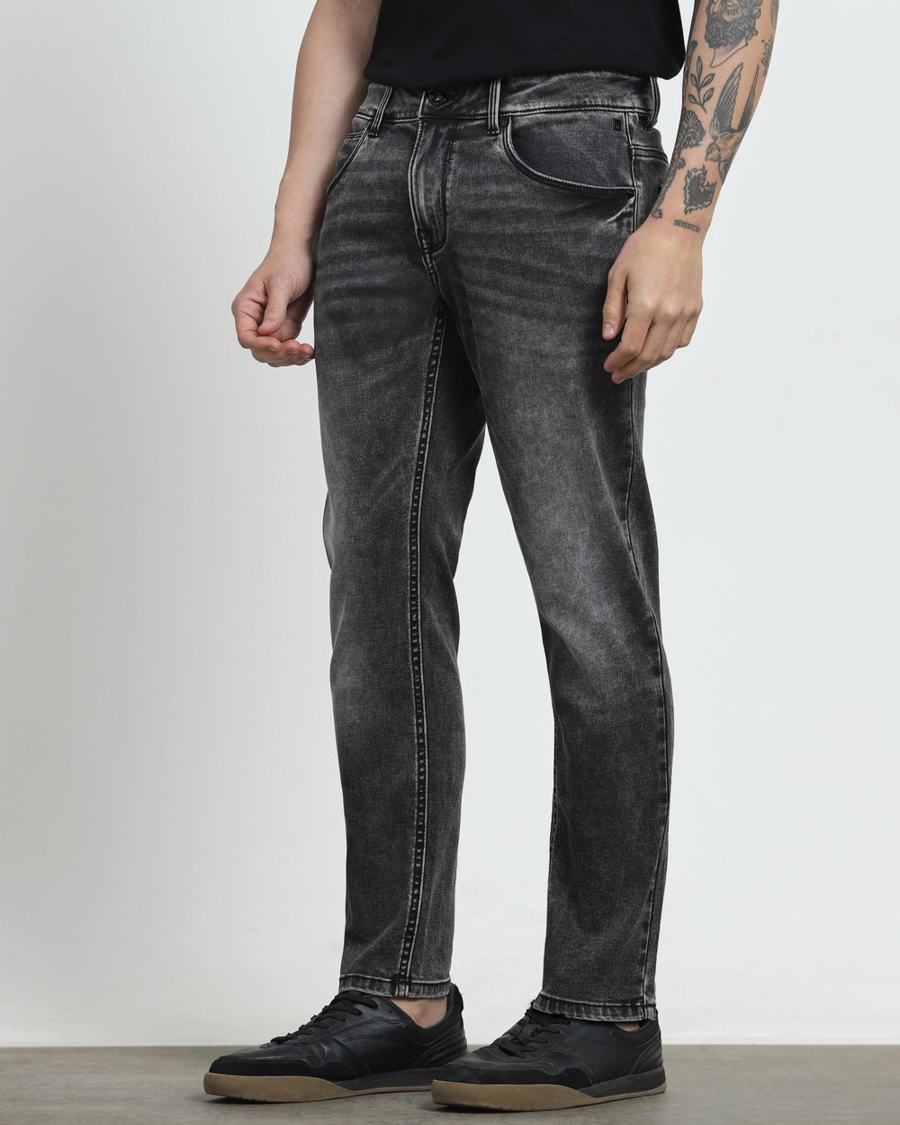 Charcoal Ankle Length Jeans