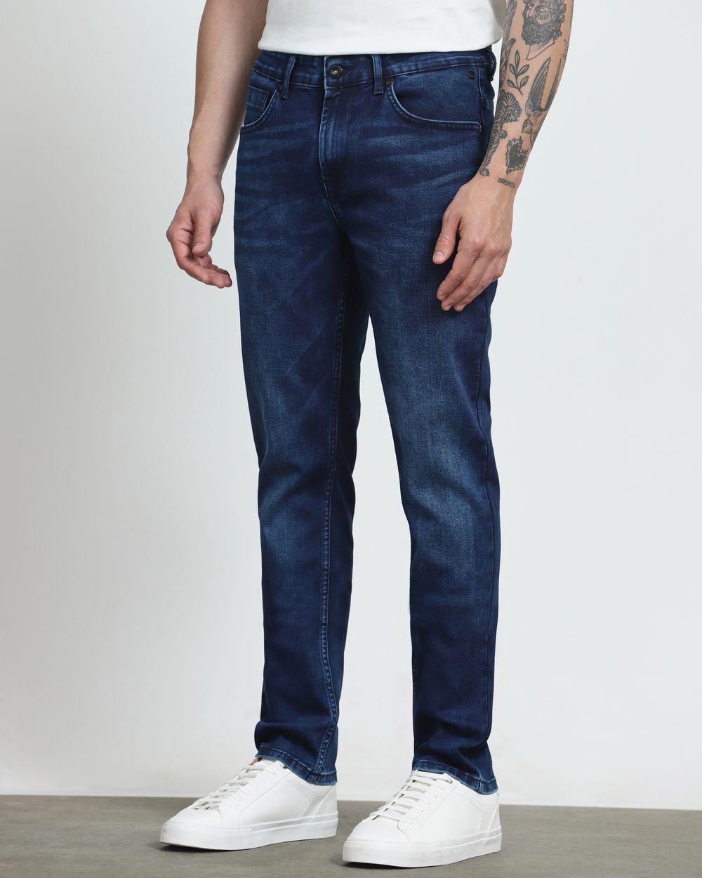 Deep Indigo Blue Super Slim Fit Jeans