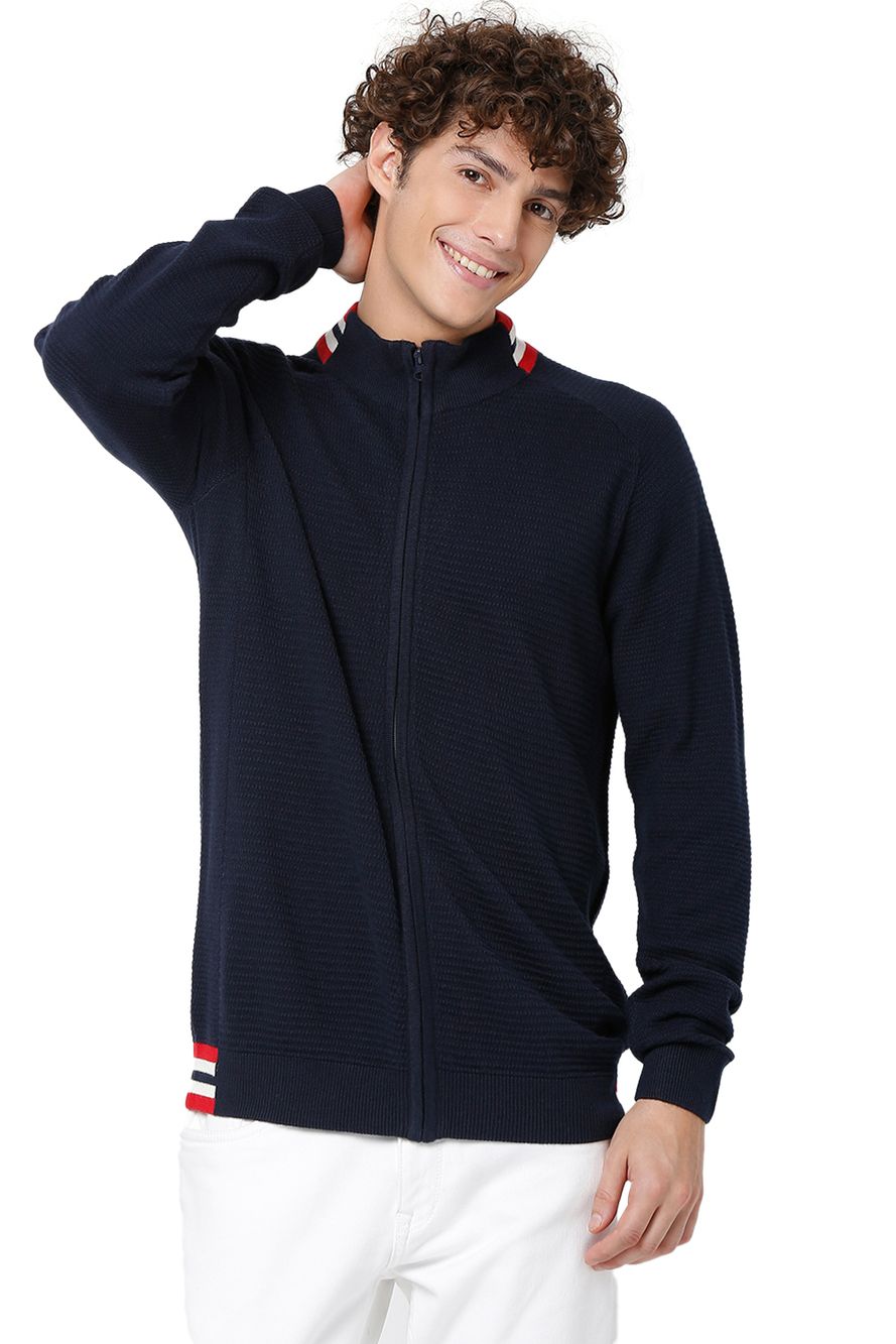 Zip Thru Sporty Sweater