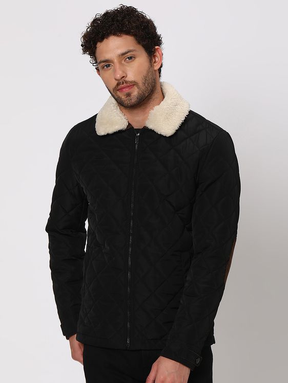 Sherpa collar jacket shop