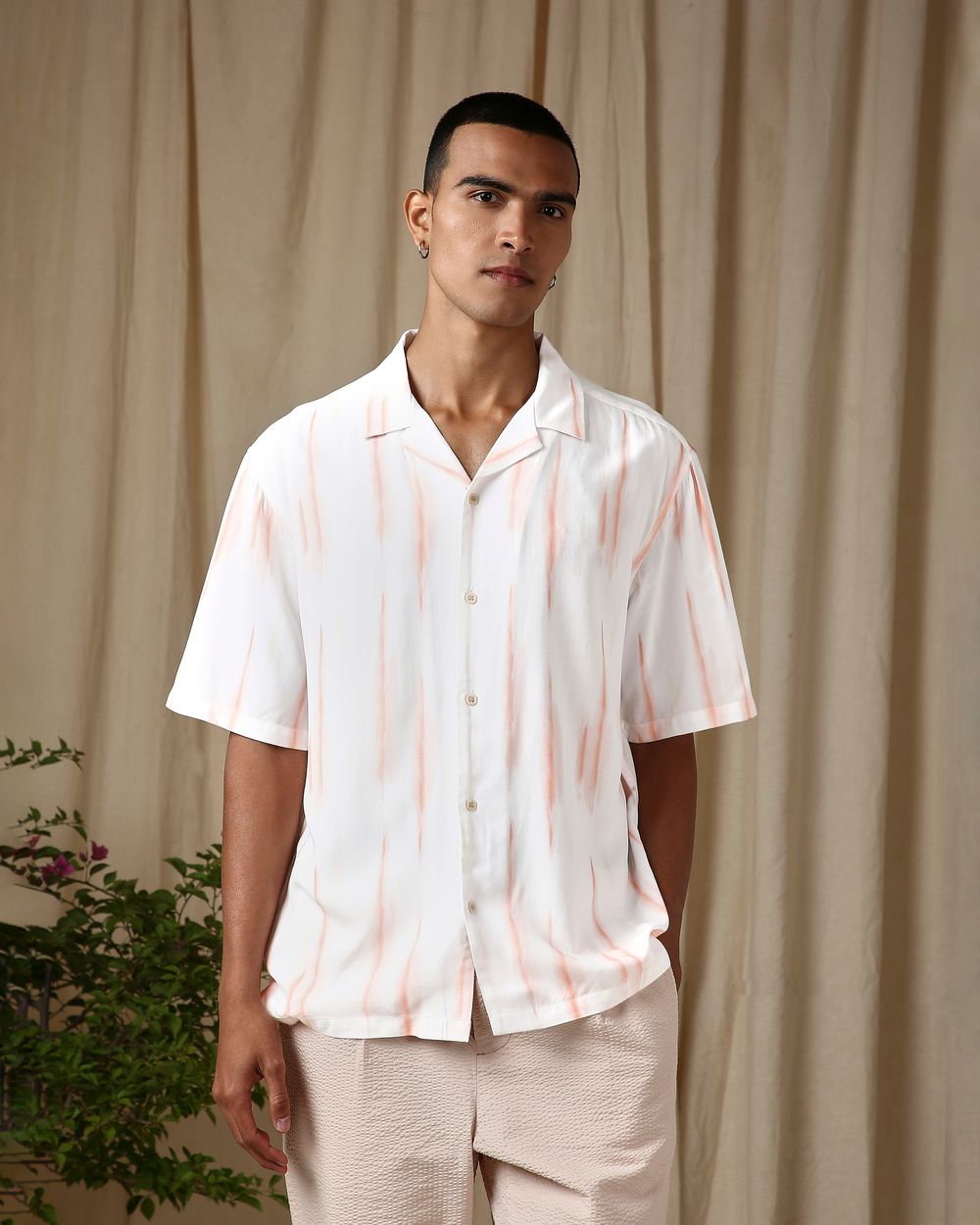 Multi Tie-Dye Print Loose Fit Casual Shirt