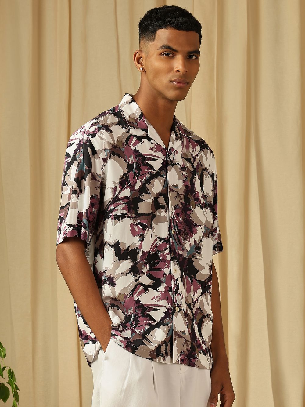 Abstract Print Loose Fit Casual SHIRTS