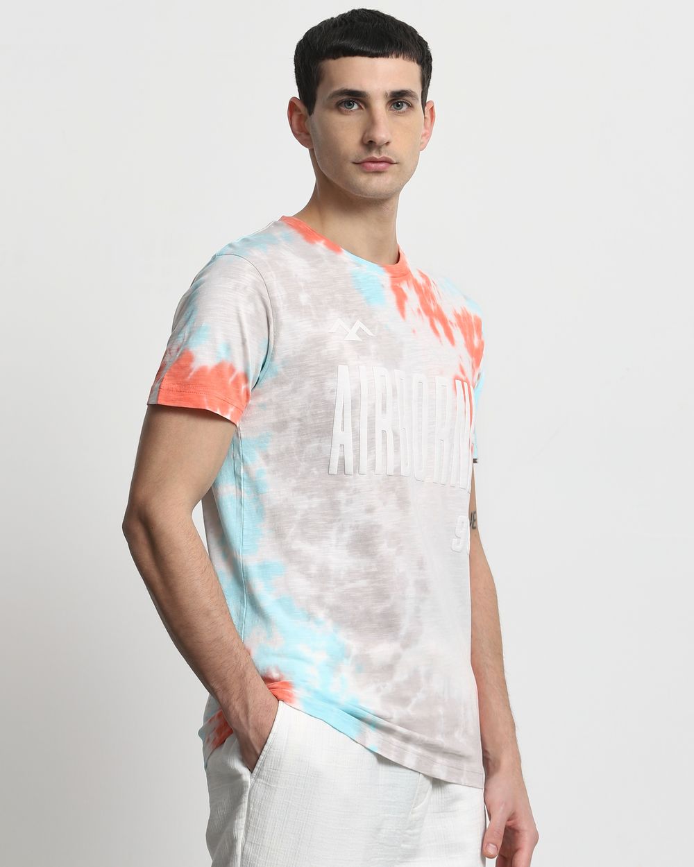 Multi Tie-Dye Slim Fit T-Shirt