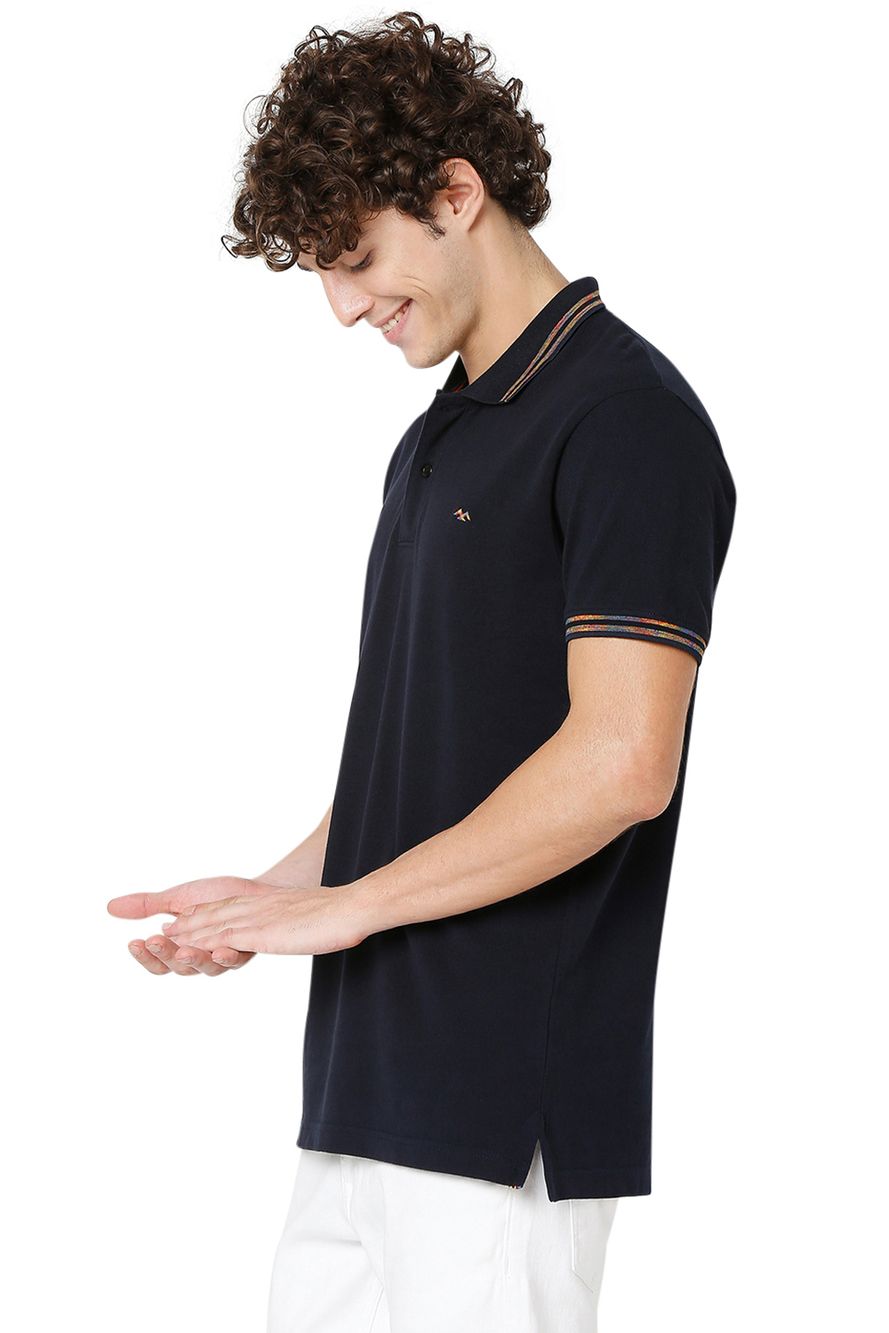 Navy Special Tipped Polo