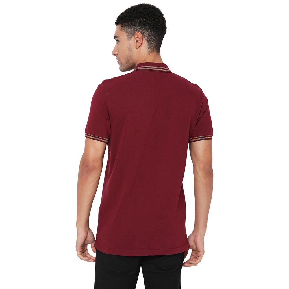 Maroon Special Tipped Polo