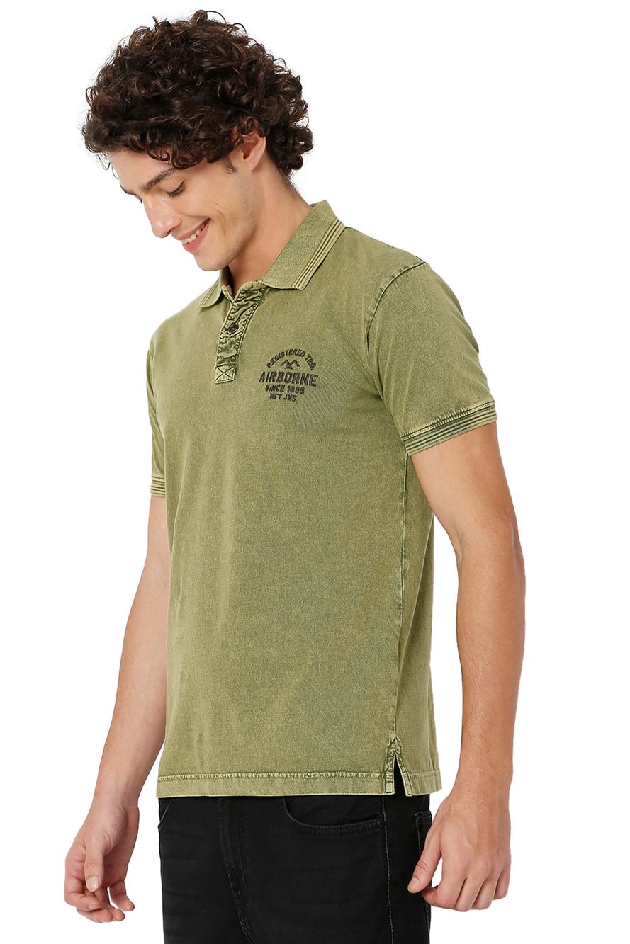 Olive Military Polo