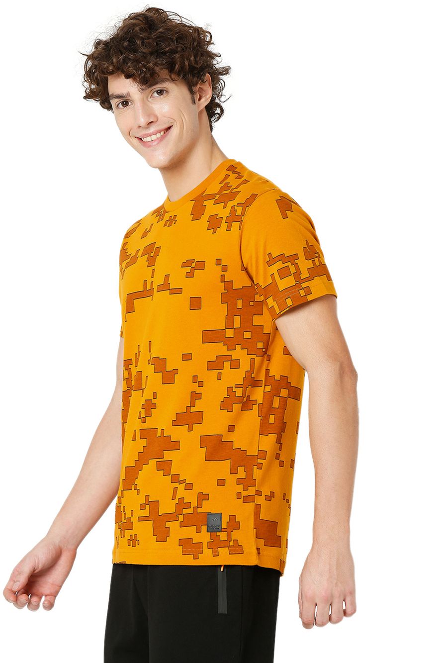 Mustard Pixel Graphic Tee