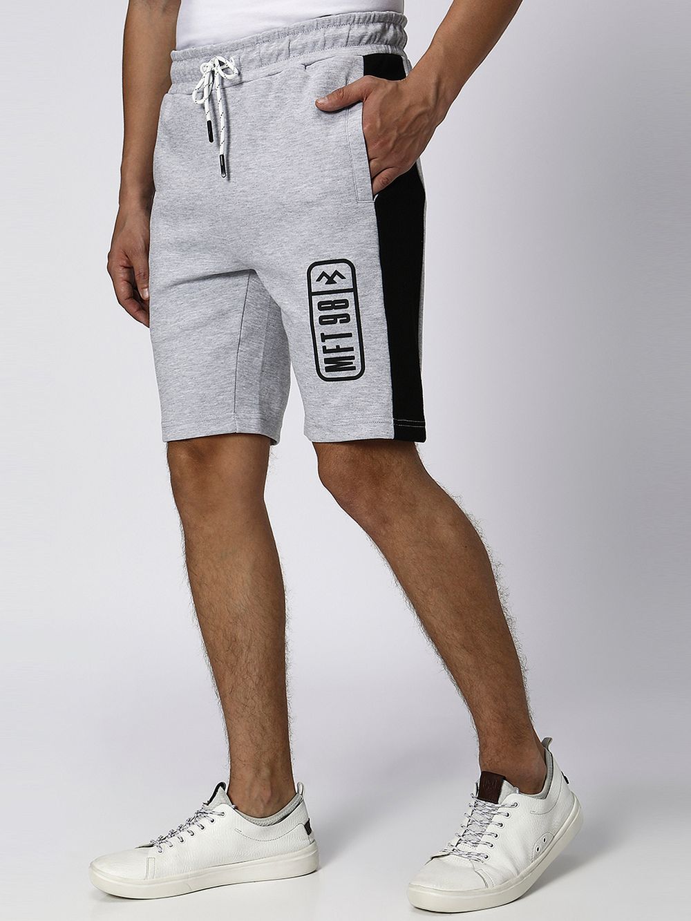 Light Grey Athleisure Shorts