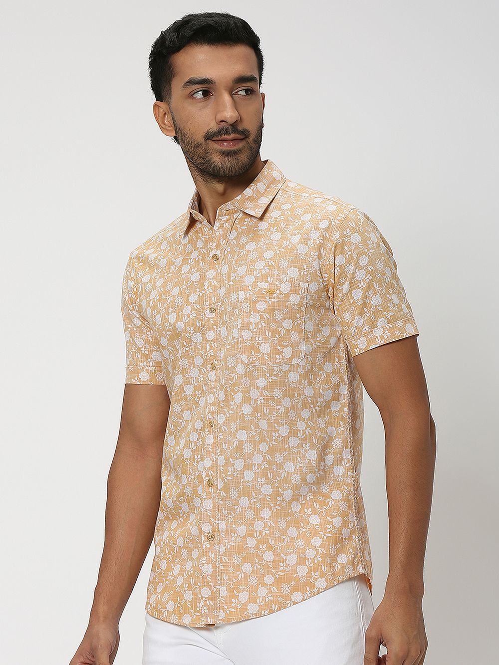 Yellow floral shirt 2025
