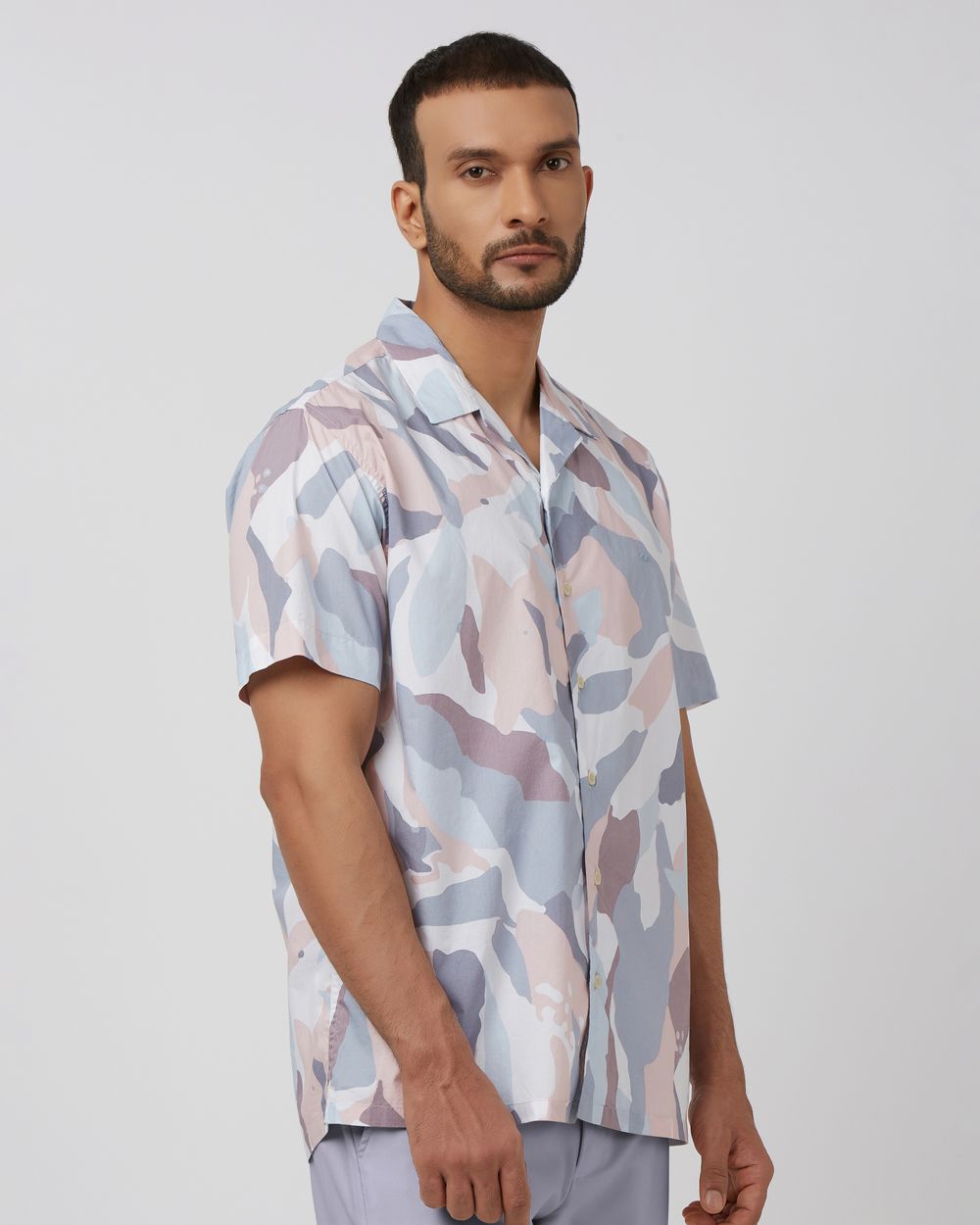 Multicolour Resort Print Relaxed Fit Casual Shirt