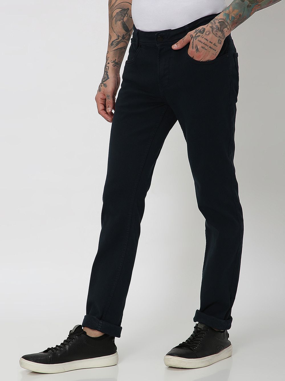 Navy Super Slim Fit Superstretch Coloured Jeans