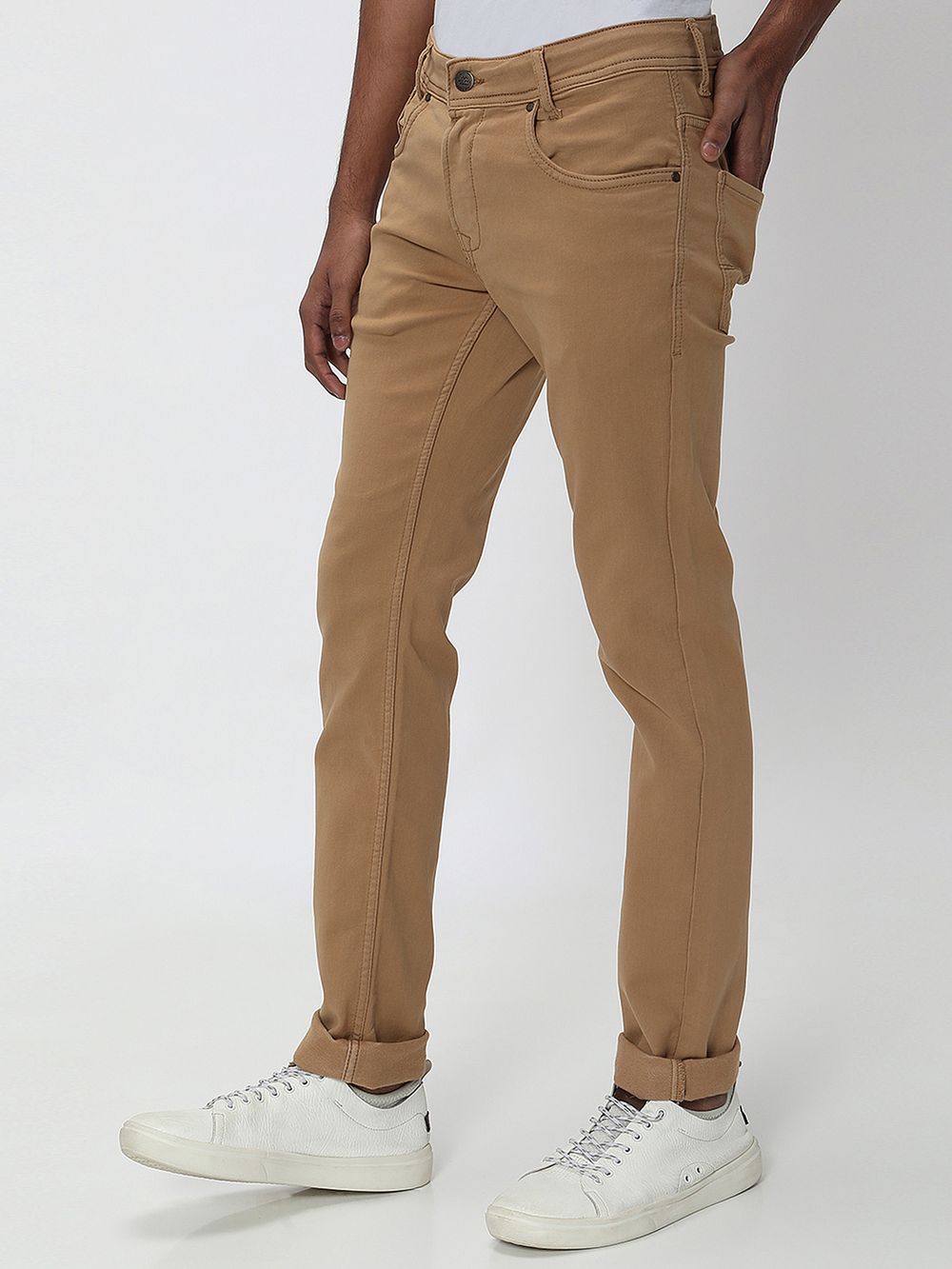 Khaki Super Slim Fit Superstretch Coloured Jeans