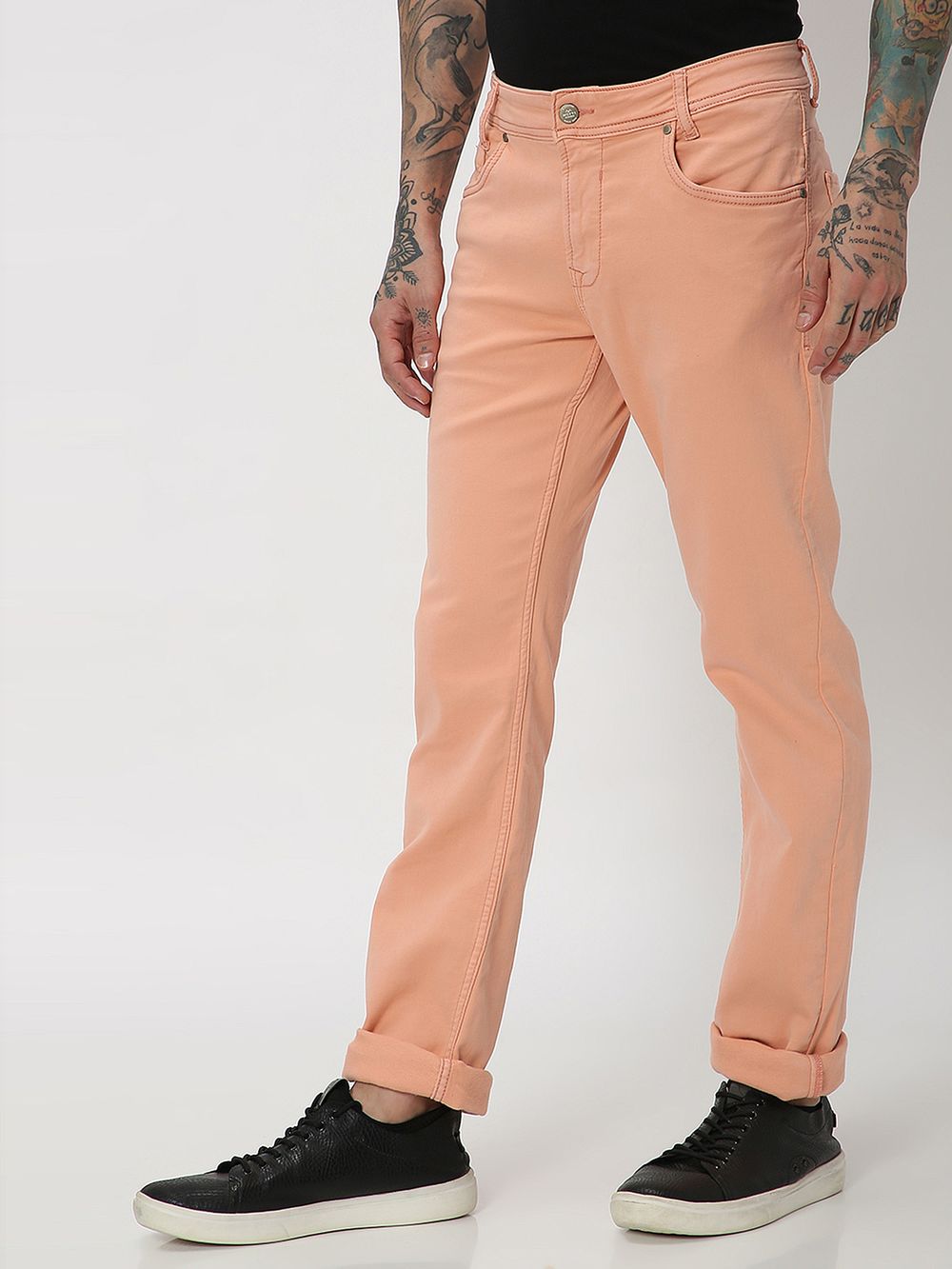 Pink Super Slim Fit Superstretch Coloured Jeans