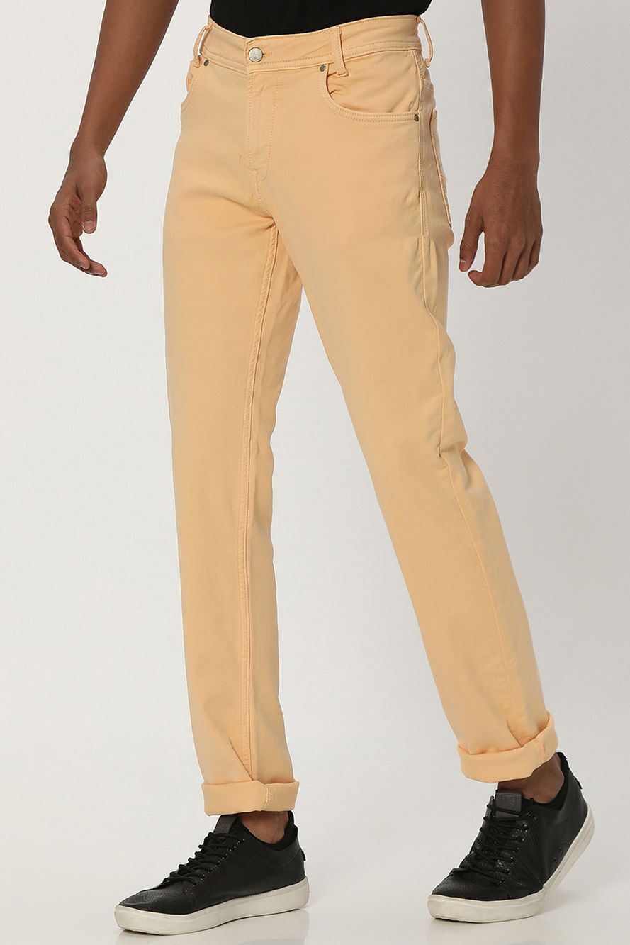 Yellow Super Slim Fit Stretch Coloured Jeans