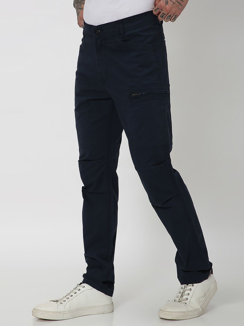 Navy Sport Fit Cargos