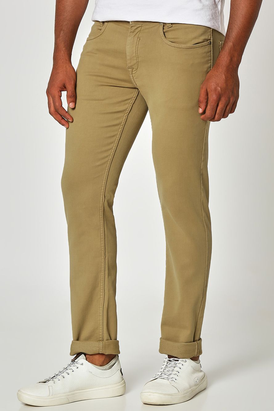 Light Khaki Super Slim Fit Superstretch Coloured Jeans