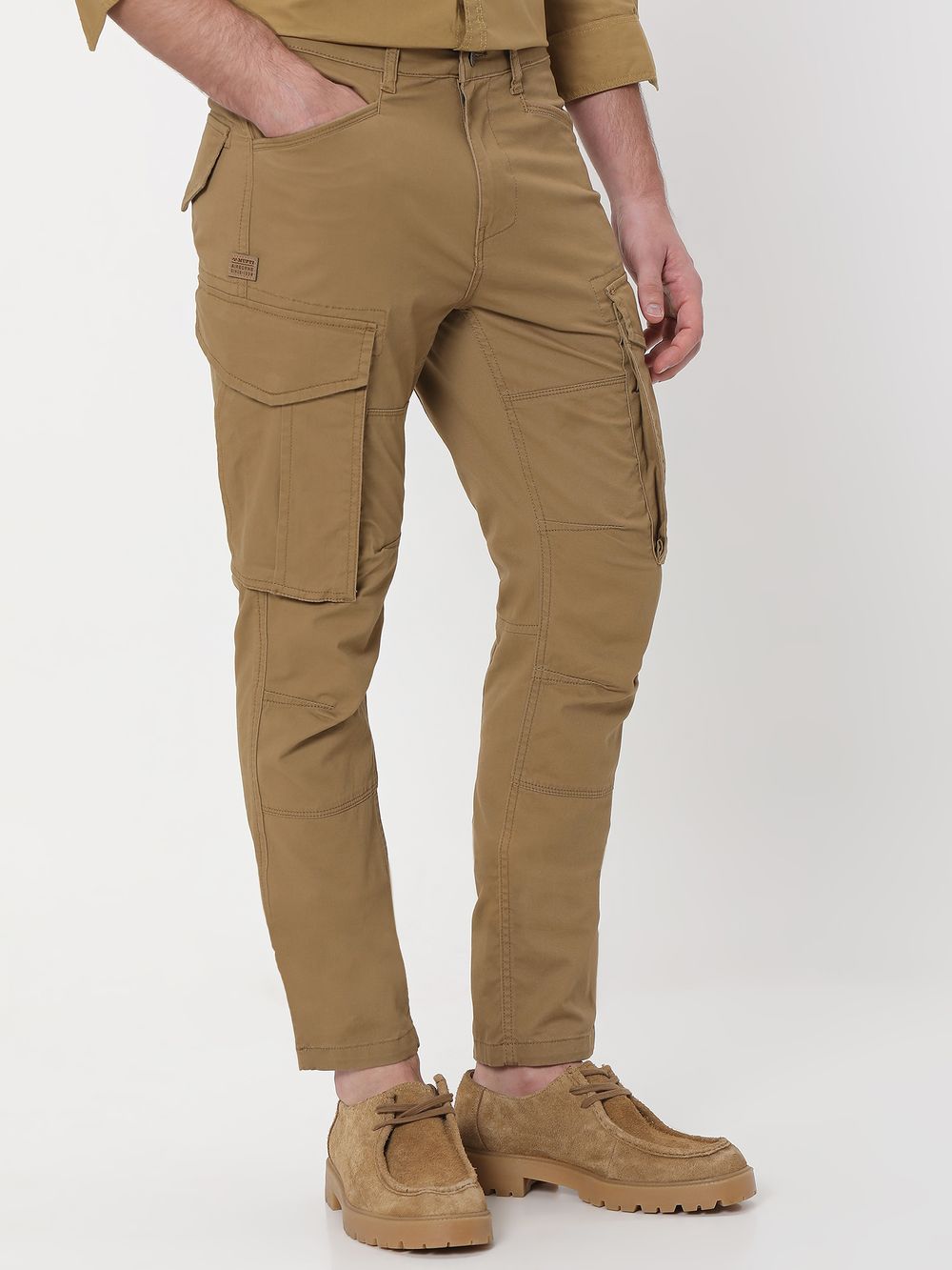 Khaki Slim Fit Cargo