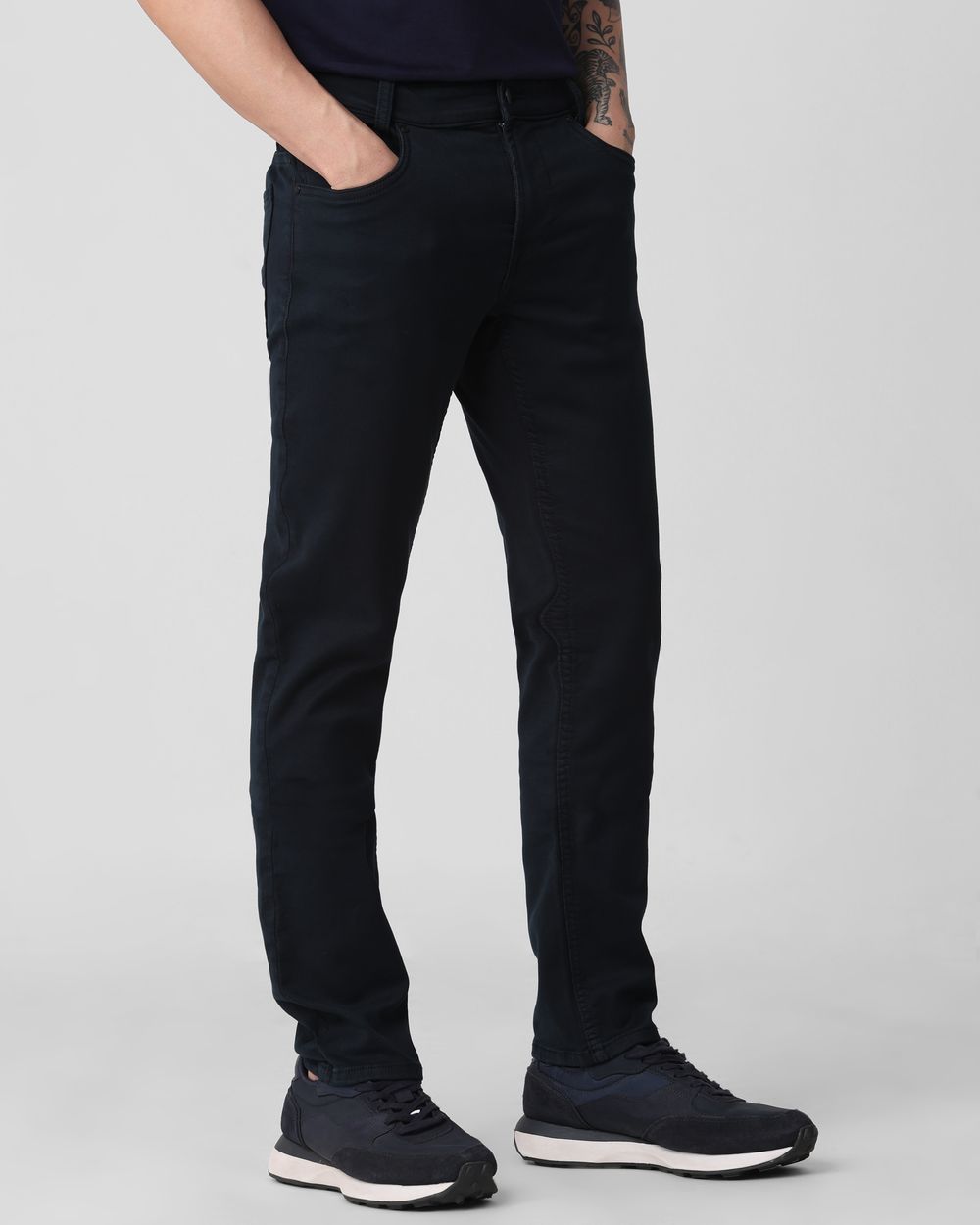 Navy Super Slim Fit Superstretch Coloured Jeans