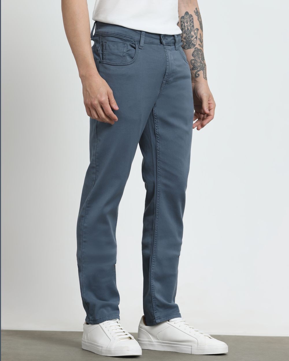 Blue Grey Super Slim Fit Jeans