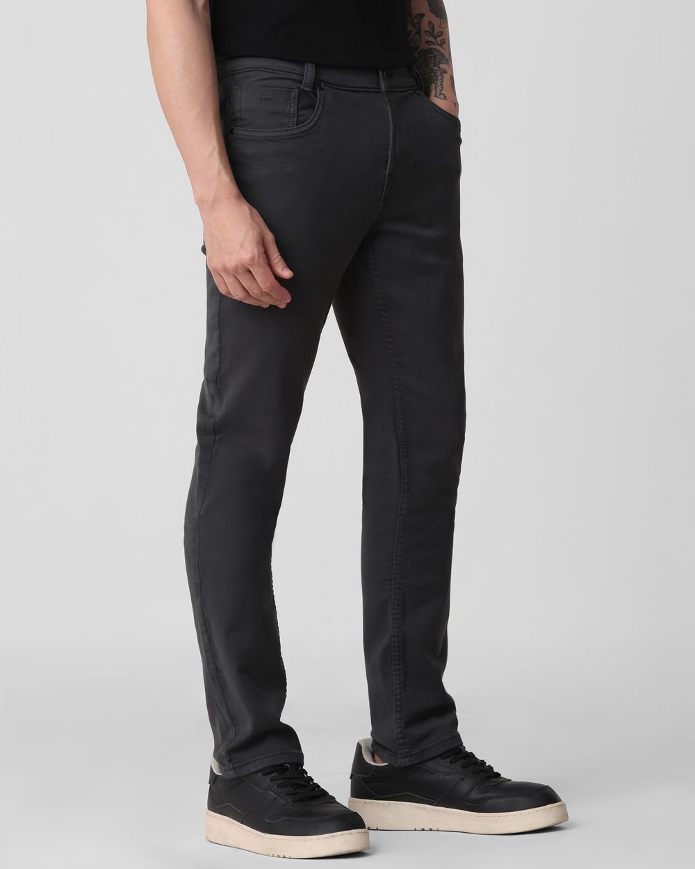 Grey Super Slim Fit Superstretch Coloured Jeans