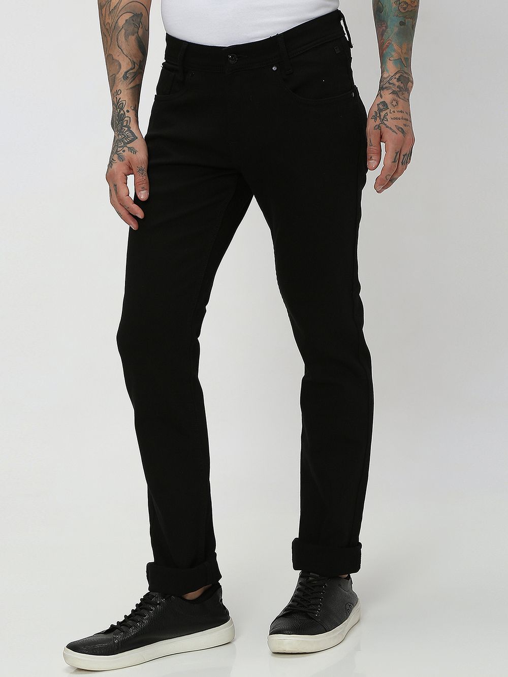Jet Black Super Slim Fit Denim Deluxe Stretch Jeans