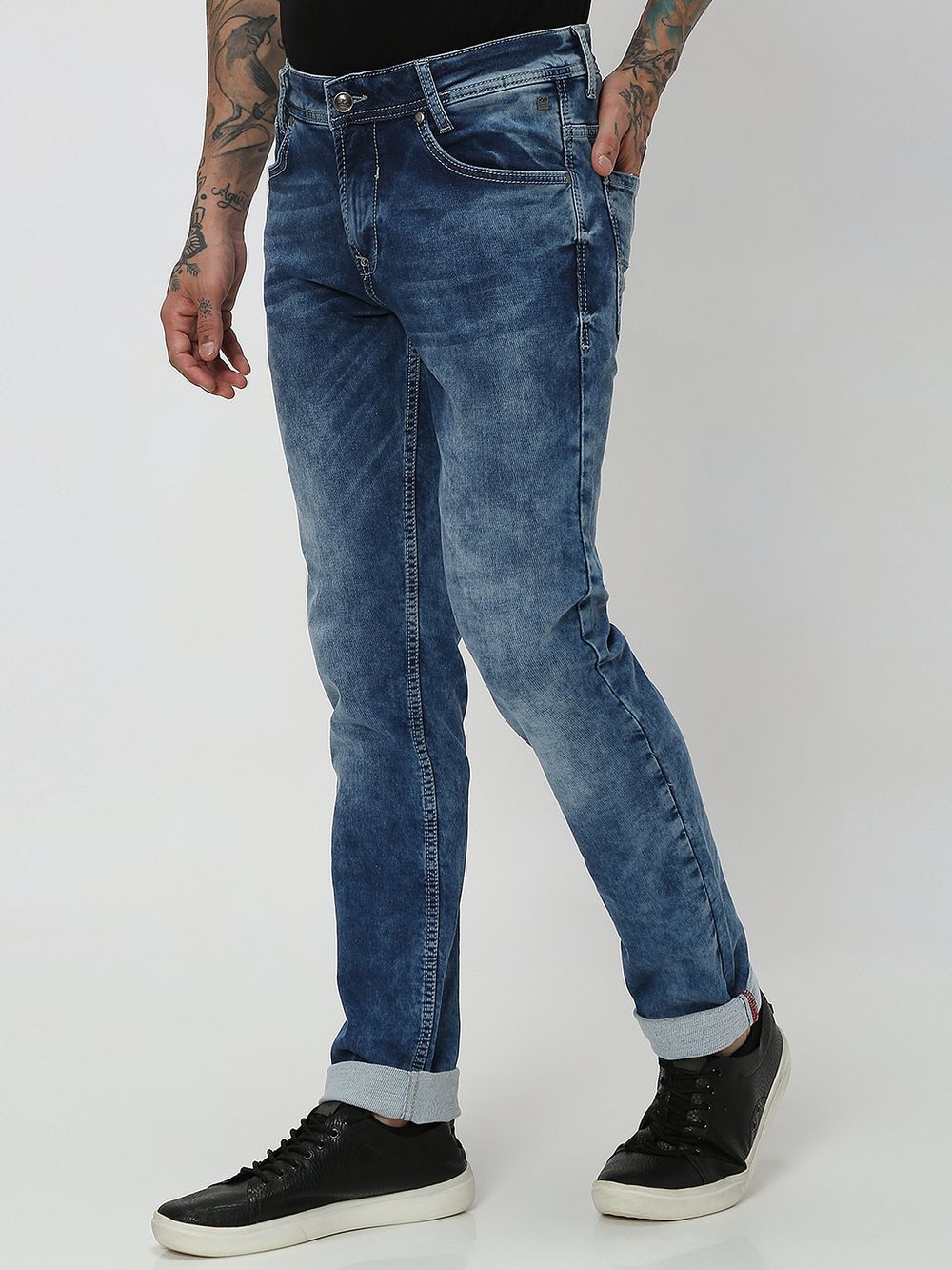 Indigo Blue Super Slim Fit Denim Deluxe Stretch Jeans