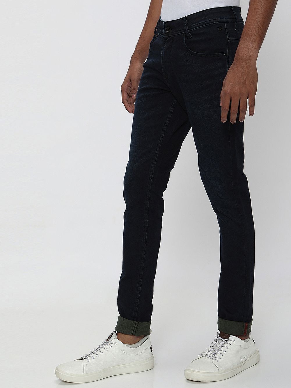 Blue Black Skinny Fit Denim Deluxe Stretch Jeans