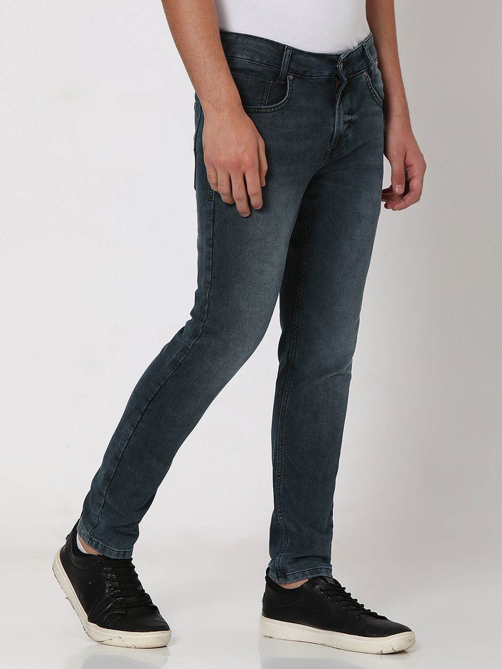 Olive Ankle Length Denim Deluxe Stretch Jeans