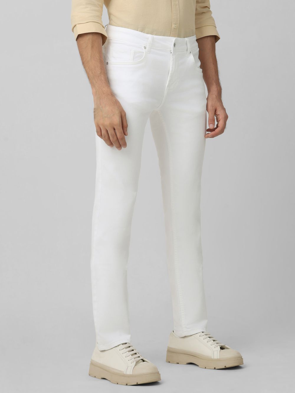 White Super Slim Fit Denim Deluxe Stretch Jeans