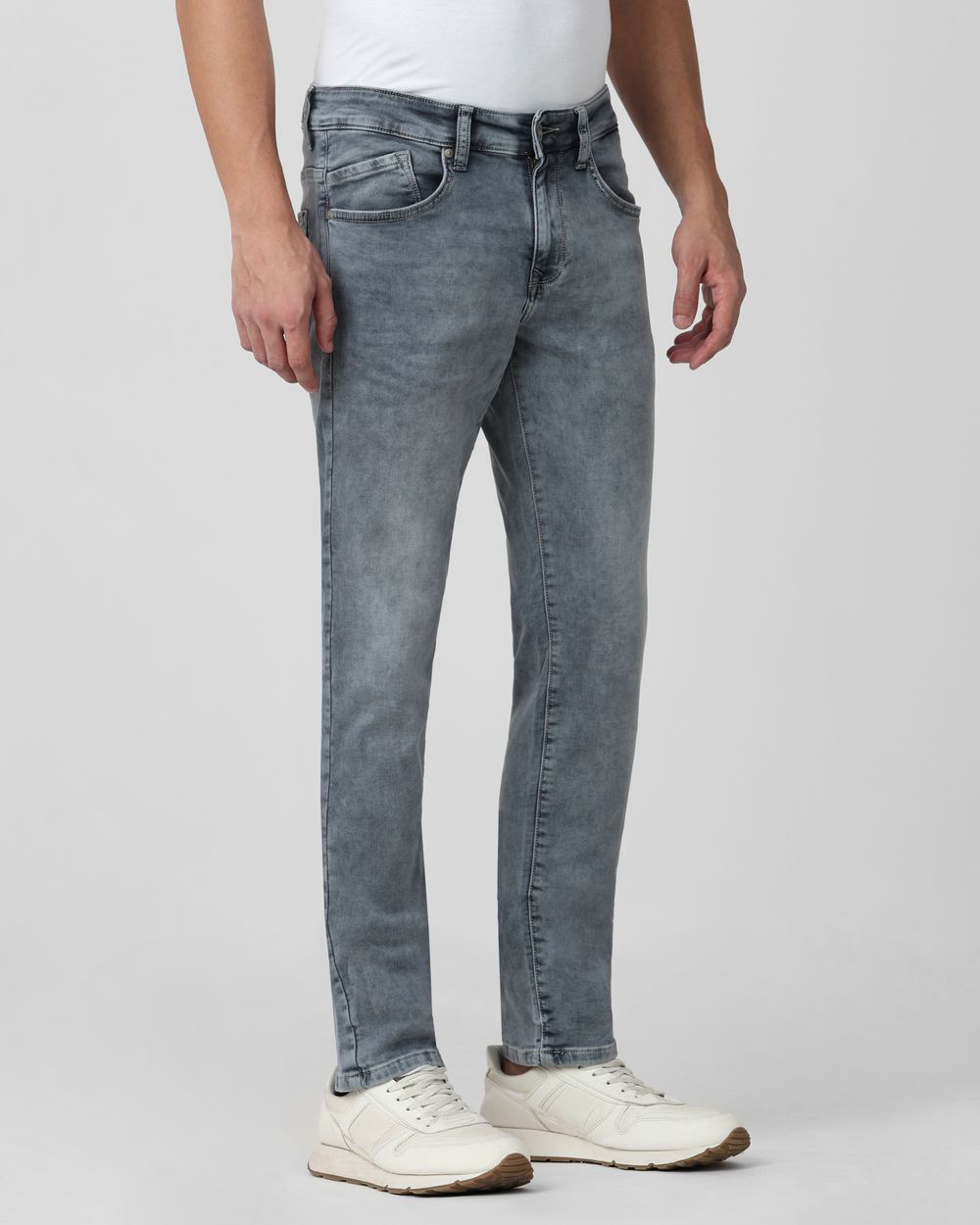 Grey Super Slim Fit Flyweight Jeans