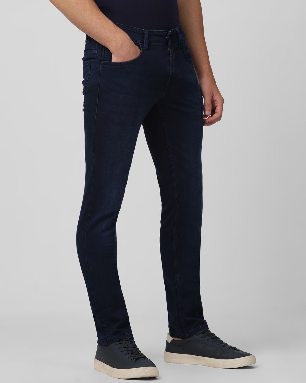 Deep Indigo Blue Super Slim Fit Flyweight Jeans