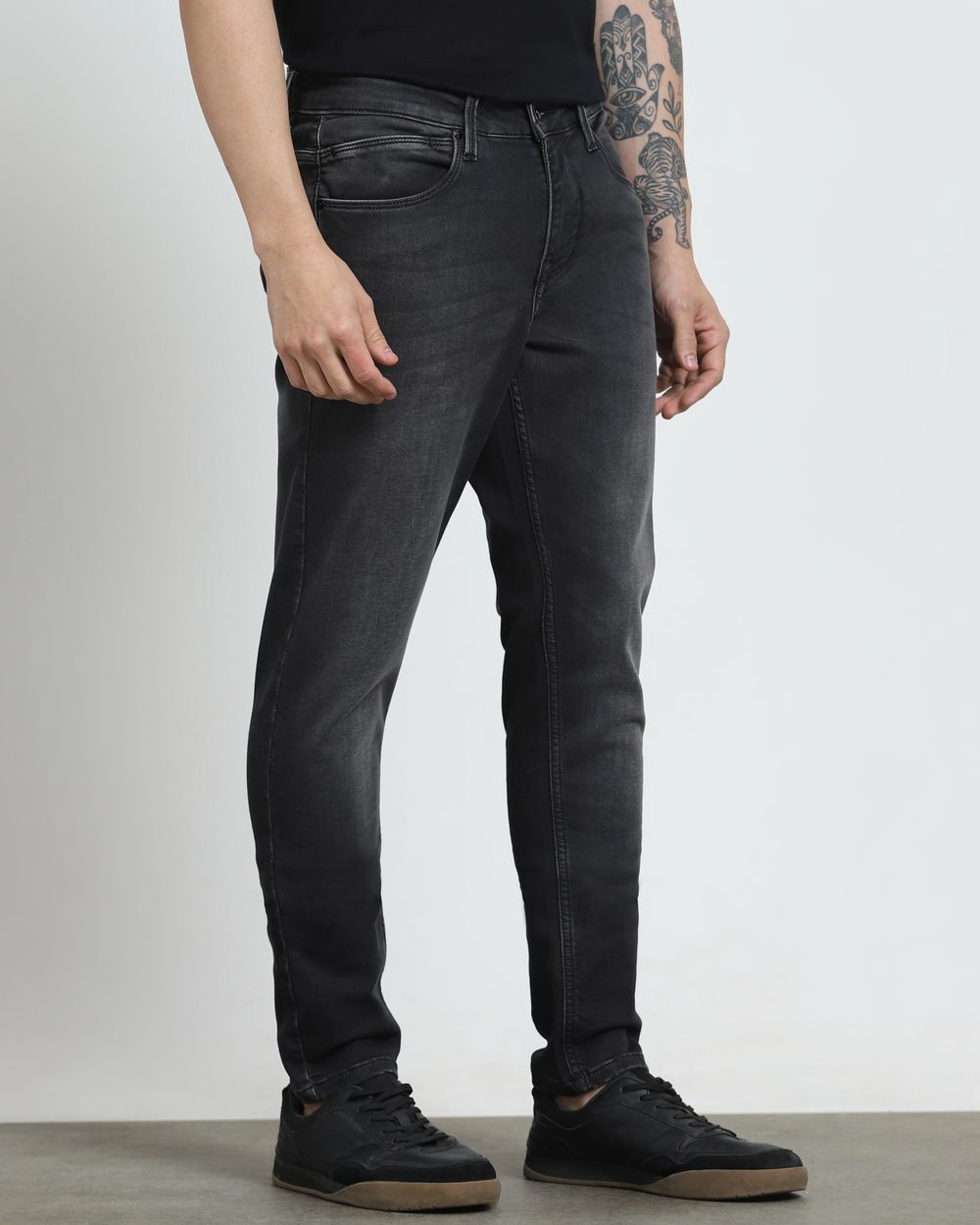 Charcoal Skinny Fit Jeans