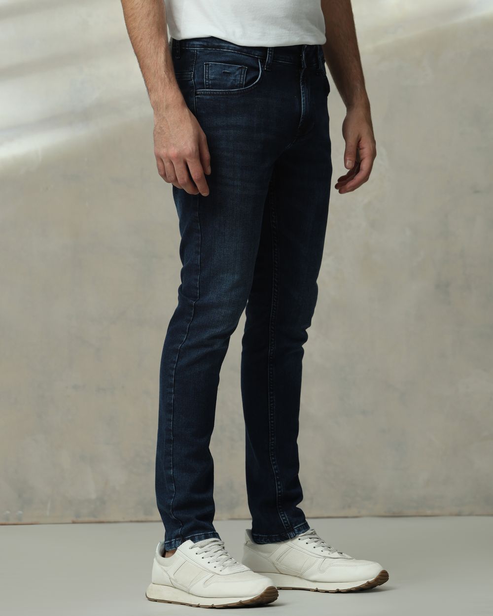 Blue Black Skinny Fit Jeans