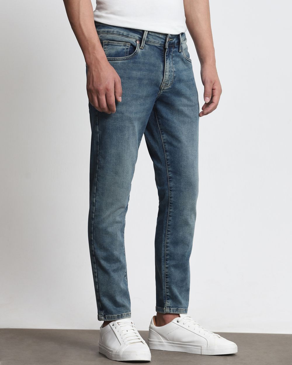 Tinted Ankle Length Jeans