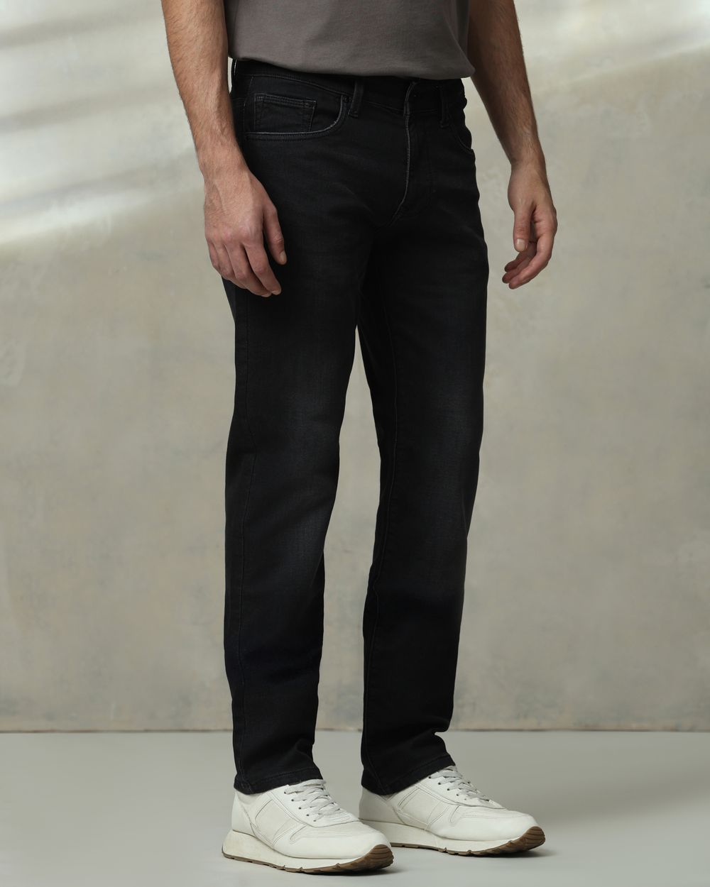 Charcoal Straight Fit Jeans