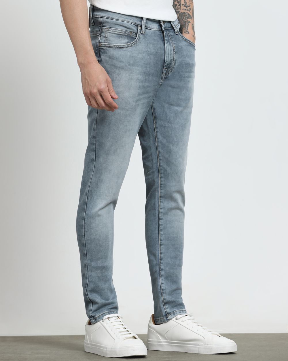 Grey Skinny Fit Jeans