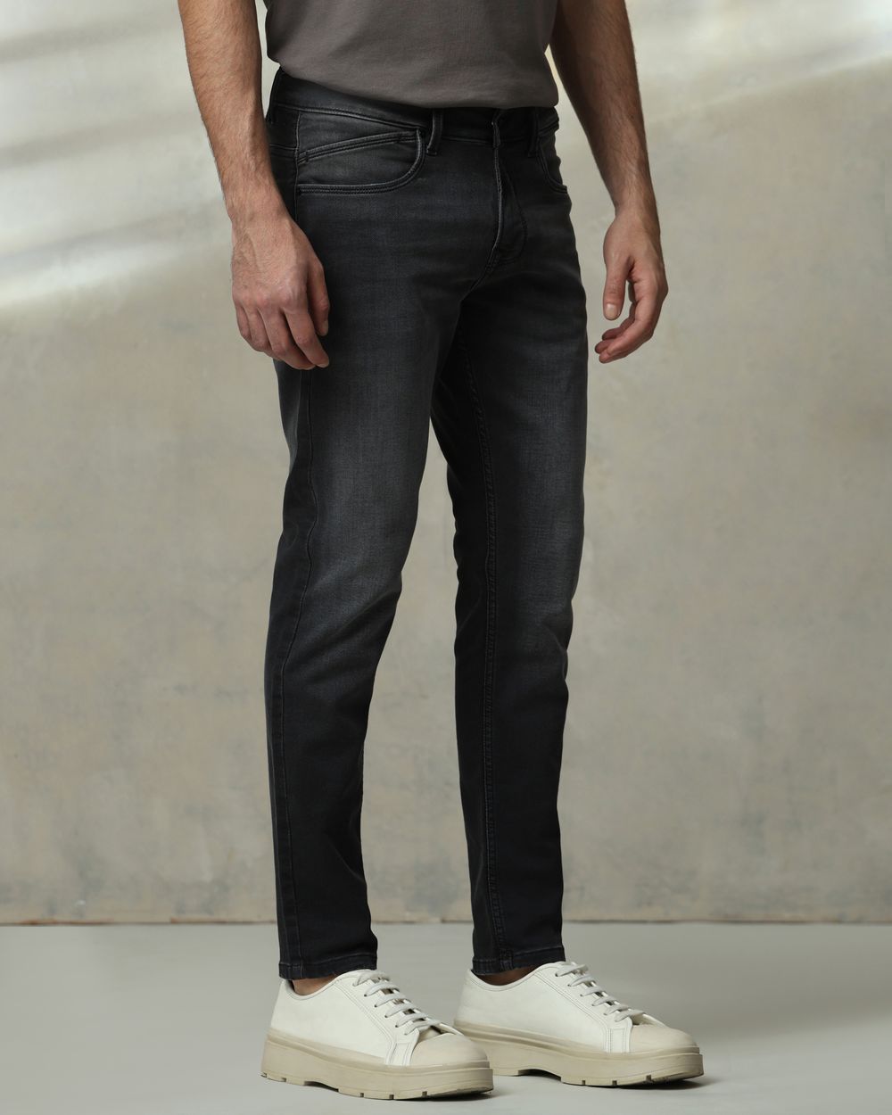 Charcoal Ankle Length Jeans