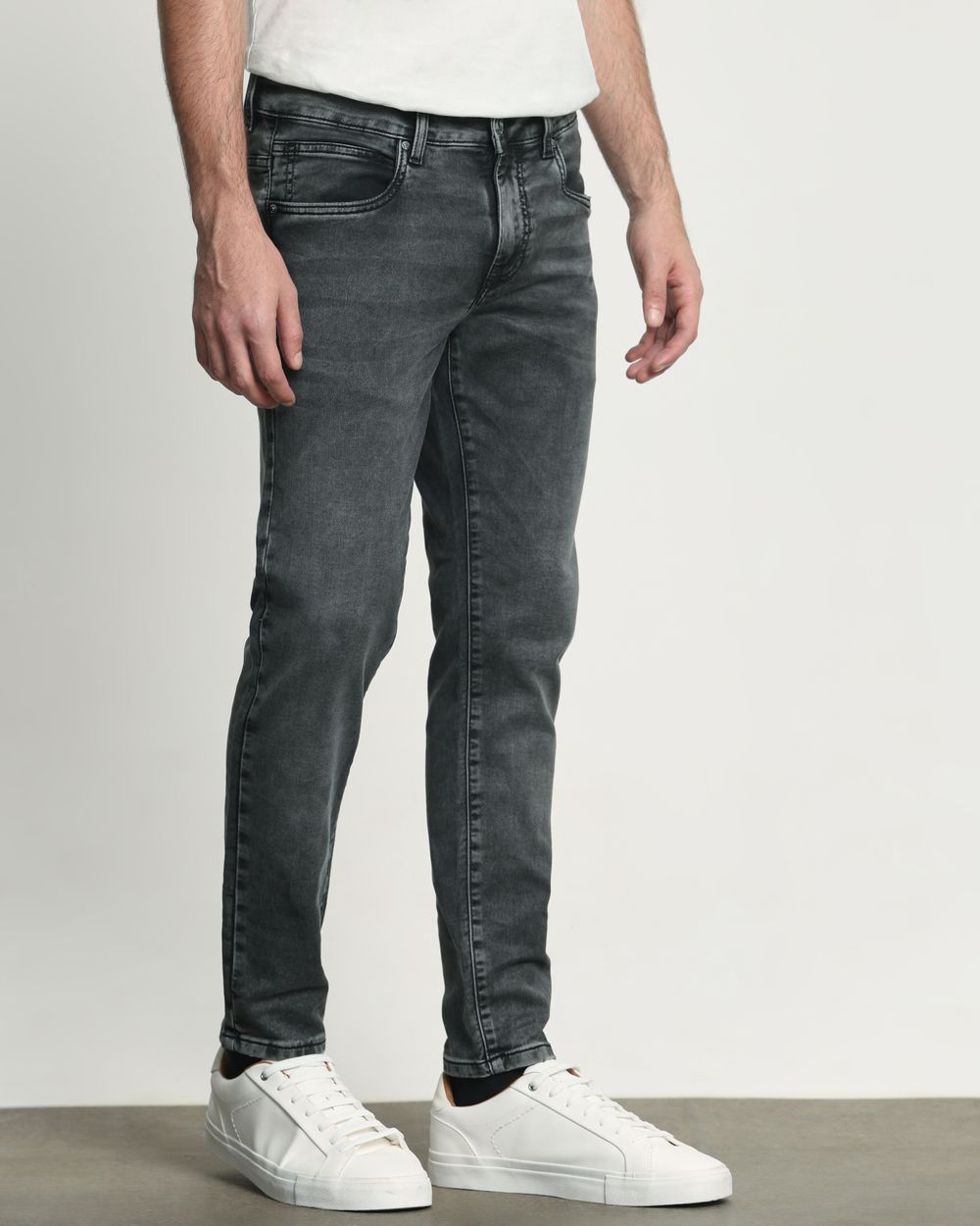 Charcoal Ankle Length Jeans