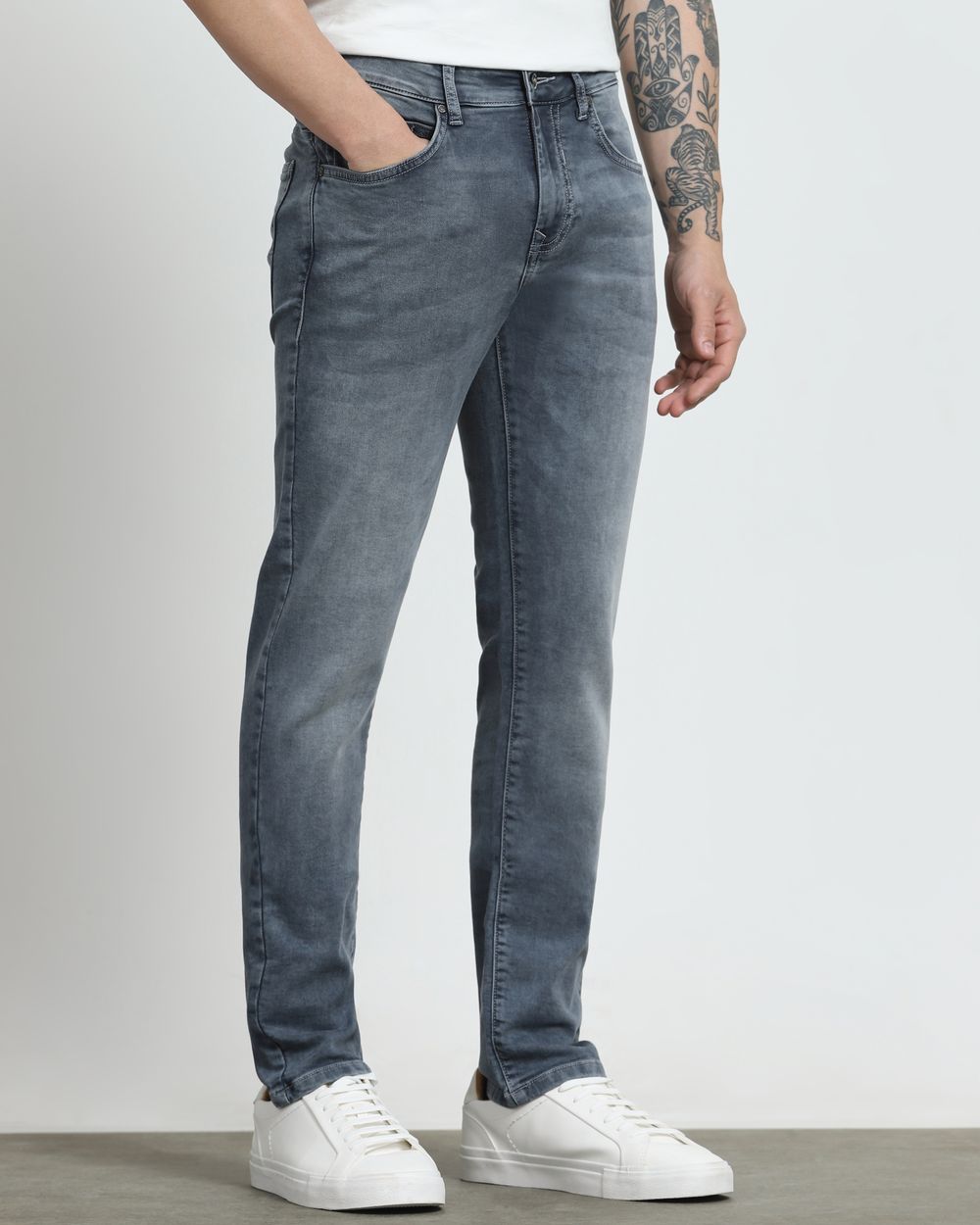 Grey Super Slim Fit Jeans