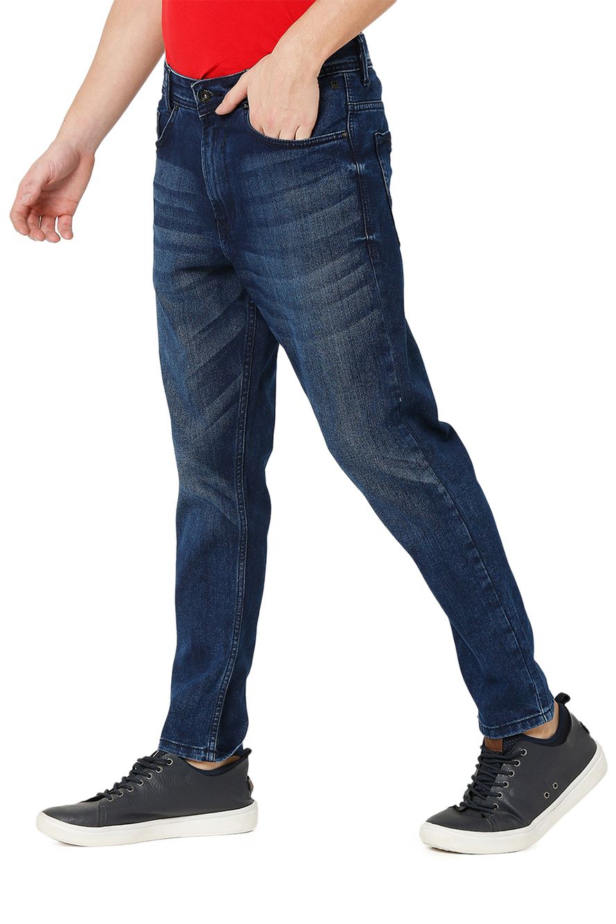 Dark Blue Carrot Fit Original Stretch Jeans